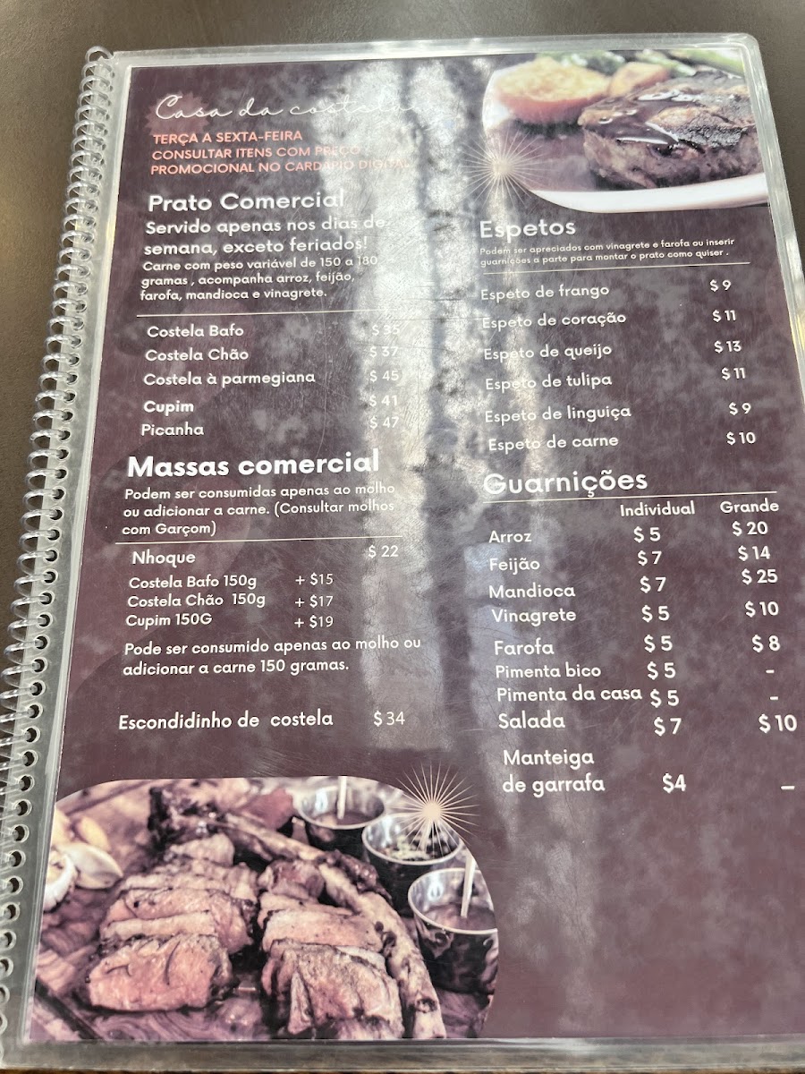 Menu Casa Da Costela Freguesia Do Ó-1