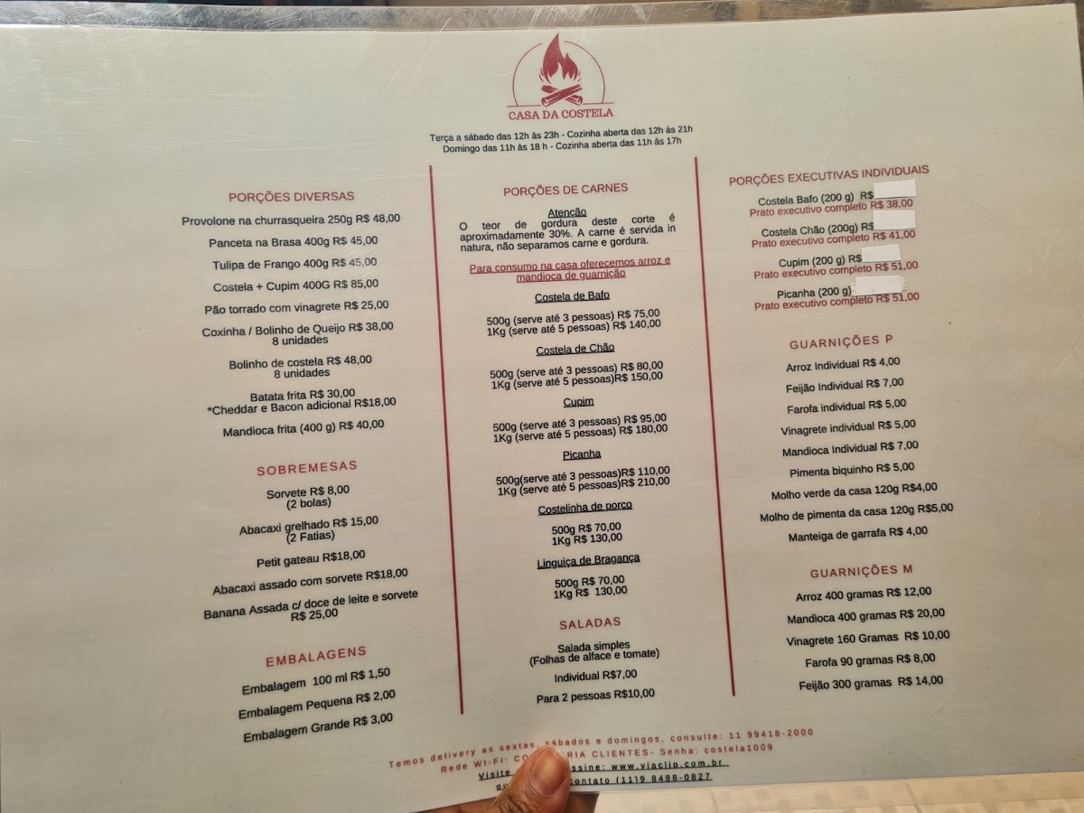 Menu Casa Da Costela Freguesia Do Ó-5